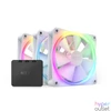 Kép 1/5 - NZXT 120 mm Aer RGB 3 Triple fehér hűtőventilátor