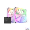 Kép 1/5 - NZXT 140 mm Aer RGB 3 Double fehér hűtőventilátor