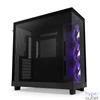 Kép 2/6 - NZXT H6 Flow RGB (2023) fekete (táp nélküli) ablakos ATX ház