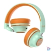 Kép 3/8 - OneOdio S2 ANC aktív zajszűrős Bluetooth narancs-zöld fejhallgató