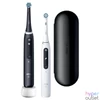 Kép 4/5 - Oral-B iO Series 5 2 db-os matt fekete+fehér elektromos fogkefe szett