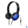 Kép 2/2 - Panasonic RP-HF300ME-A mikrofonos fekete-kék fejhallgató