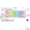 Kép 3/4 - Razer Huntsman Mini Mercury Edition (Purple Switch) US RGB gamer billentyűzet