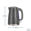 Kép 5/11 - Russell Hobbs 26382-70/RH Groove 1,7L-es szürke vízforraló