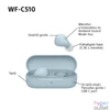 Kép 12/14 - Sony WFC510L.CE7 True Wireless Bluetooth kék fülhallgató