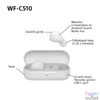 Kép 15/17 - Sony WFC510W.CE7 True Wireless Bluetooth fehér fülhallgató