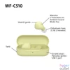 Kép 15/17 - Sony WFC510Y.CE7 True Wireless Bluetooth sárga fülhallgató