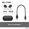Kép 13/13 - Sony WFC710 True Wireless Bluetooth zajszűrős fekete fülhallgató