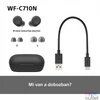 Kép 13/13 - Sony WFC710 True Wireless Bluetooth zajszűrős fekete fülhallgató