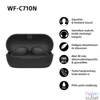 Kép 4/13 - Sony WFC710 True Wireless Bluetooth zajszűrős fekete fülhallgató