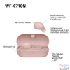 Kép 14/15 - Sony WFC710 True Wireless Bluetooth zajszűrős rózsaszín fülhallgató