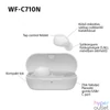 Kép 13/14 - Sony WFC710 True Wireless Bluetooth zajszűrős fehér fülhallgató