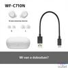 Kép 14/14 - Sony WFC710 True Wireless Bluetooth zajszűrős fehér fülhallgató