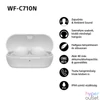 Kép 5/14 - Sony WFC710 True Wireless Bluetooth zajszűrős fehér fülhallgató