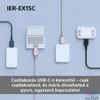 Kép 3/9 - Sony IEREX15CB.CE7 USB Type-C vezetékes mikrofonos fekete fülhallgató