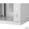 Kép 3/3 - Stalflex RC19-12U-600GG 19" 12U 600 mm mély lapraszerelt szürke üvegajtós fali rack szekrény