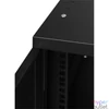 Kép 1/8 - Stalflex RC10-6U-300GB 10" 6U 300 mm mély lapraszerelt fekete üveg ajtós fali rack szekrény