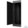 Kép 3/8 - Stalflex RC10-6U-300GB 10" 6U 300 mm mély lapraszerelt fekete üveg ajtós fali rack szekrény