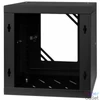 Kép 5/8 - Stalflex RC10-6U-300GB 10" 6U 300 mm mély lapraszerelt fekete üveg ajtós fali rack szekrény
