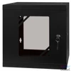 Kép 7/8 - Stalflex RC10-6U-300GB 10" 6U 300 mm mély lapraszerelt fekete üveg ajtós fali rack szekrény