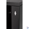 Kép 6/6 - Stalflex RC10-9U-300GB 10" 9U 300 mm mély lapraszerelt fekete üveg ajtós fali rack szekrény
