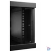 Kép 3/10 - Stalflex RC19-4U-350MB 19" 4U 350 mm mély lapraszerelt fekete fém ajtós fali rack szekrény