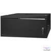 Kép 4/10 - Stalflex RC19-4U-350MB 19" 4U 350 mm mély lapraszerelt fekete fém ajtós fali rack szekrény