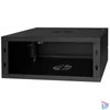 Kép 7/10 - Stalflex RC19-4U-350MB 19" 4U 350 mm mély lapraszerelt fekete fém ajtós fali rack szekrény
