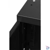 Kép 8/10 - Stalflex RC19-4U-350MB 19" 4U 350 mm mély lapraszerelt fekete fém ajtós fali rack szekrény