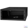 Kép 6/11 - Stalflex RC19-4U-450MB 19" 4U 450 mm mély lapraszerelt fekete fém ajtós fali rack szekrény