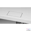Kép 7/7 - Stalflex RC19-4U-450MG 19" 4U 450 mm mély lapraszerelt szürke fém ajtós fali rack szekrény