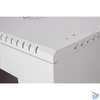 Kép 2/8 - Stalflex RC19-12U-450GG 19" 12U 450 mm mély lapraszerelt szürke üveg ajtós fali rack szekrény
