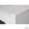 Kép 2/8 - Stalflex RC19-12U-450GG 19" 12U 450 mm mély lapraszerelt szürke üveg ajtós fali rack szekrény