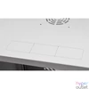 Kép 3/8 - Stalflex RC19-12U-450GG 19" 12U 450 mm mély lapraszerelt szürke üveg ajtós fali rack szekrény