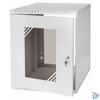 Kép 4/8 - Stalflex RC19-12U-450GG 19" 12U 450 mm mély lapraszerelt szürke üveg ajtós fali rack szekrény