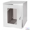 Kép 4/8 - Stalflex RC19-12U-450GG 19" 12U 450 mm mély lapraszerelt szürke üveg ajtós fali rack szekrény