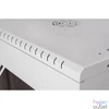 Kép 5/8 - Stalflex RC19-12U-450GG 19" 12U 450 mm mély lapraszerelt szürke üveg ajtós fali rack szekrény