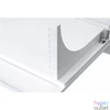 Kép 6/8 - Stalflex CR19-3U-180-W 19" 3U 180mm mély fehér fém ajtós fali rack szekrény