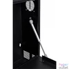 Kép 1/9 - Stalflex CR19-2U-130-B 19" 2U 130mm mély fekete fém ajtós fali rack szekrény