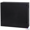 Kép 7/9 - Stalflex CR19-2U-130-B 19" 2U 130mm mély fekete fém ajtós fali rack szekrény