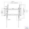 Kép 4/4 - Stansson WM-3270 32"-70" dönthető fali TV konzol