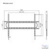 Kép 5/5 - Stansson WM-60120 60"-120" fix fali TV konzol
