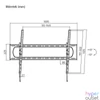 Kép 6/6 - Stansson WM-60120-10 60"-120" dönthető fali konzol