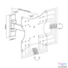 Kép 4/7 - Stell SHO 4520 23"-42" VESA 200x200 kihúzható fali konzol