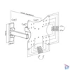 Kép 2/7 - Stell SHO 4530 23"-42" VESA 200x200 kihúzható fali konzol