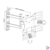 Kép 5/7 - Stell SHO 4540 23"-42" VESA 200x200 kihúzható fali konzol