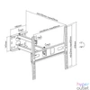 Kép 7/10 - Stell SHO 4600 32"-55" VESA 400x400 kihúzható fali konzol