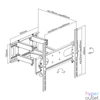 Kép 6/9 - Stell SHO 4610 32"-55" VESA 400x400 kihúzható fali konzol