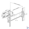 Kép 7/7 - Stell SHO 4620 37"-70" VESA 600x400 kihúzható fali konzol