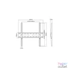 Kép 3/8 - Stell SHO 4210 32"-55" VESA 400x400 slim fix fali konzol